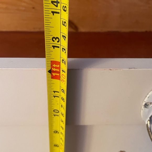 White Wall Mounted Coat Rack - Picture 4 of 4